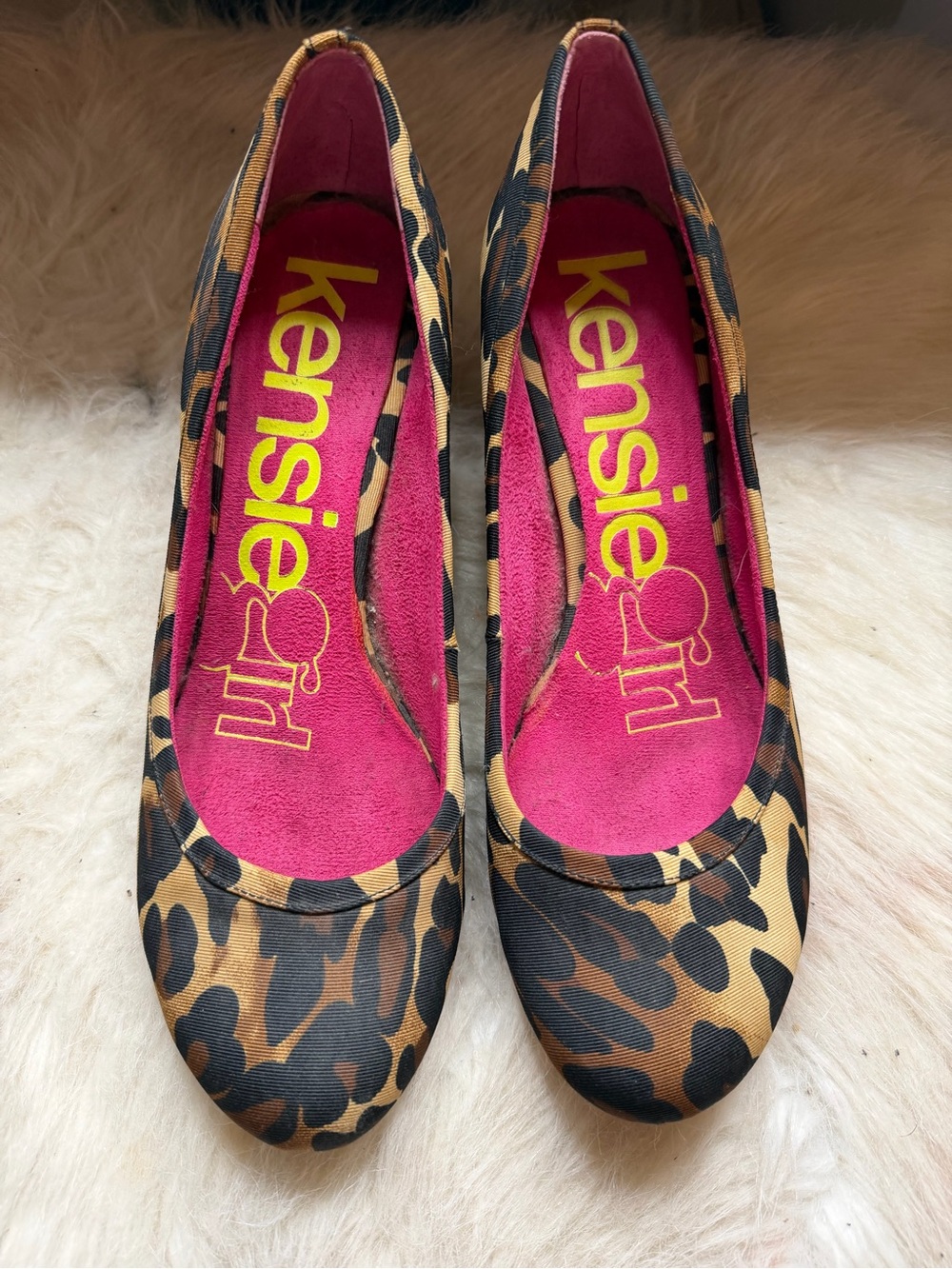 Kensie Girl Leopard Kitten Heels